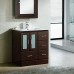 30" Bathroom Vanity Cabinet Ceramic Top Integrated Sink + Faucet & Drain CMS3021 - B00T8KGZIO